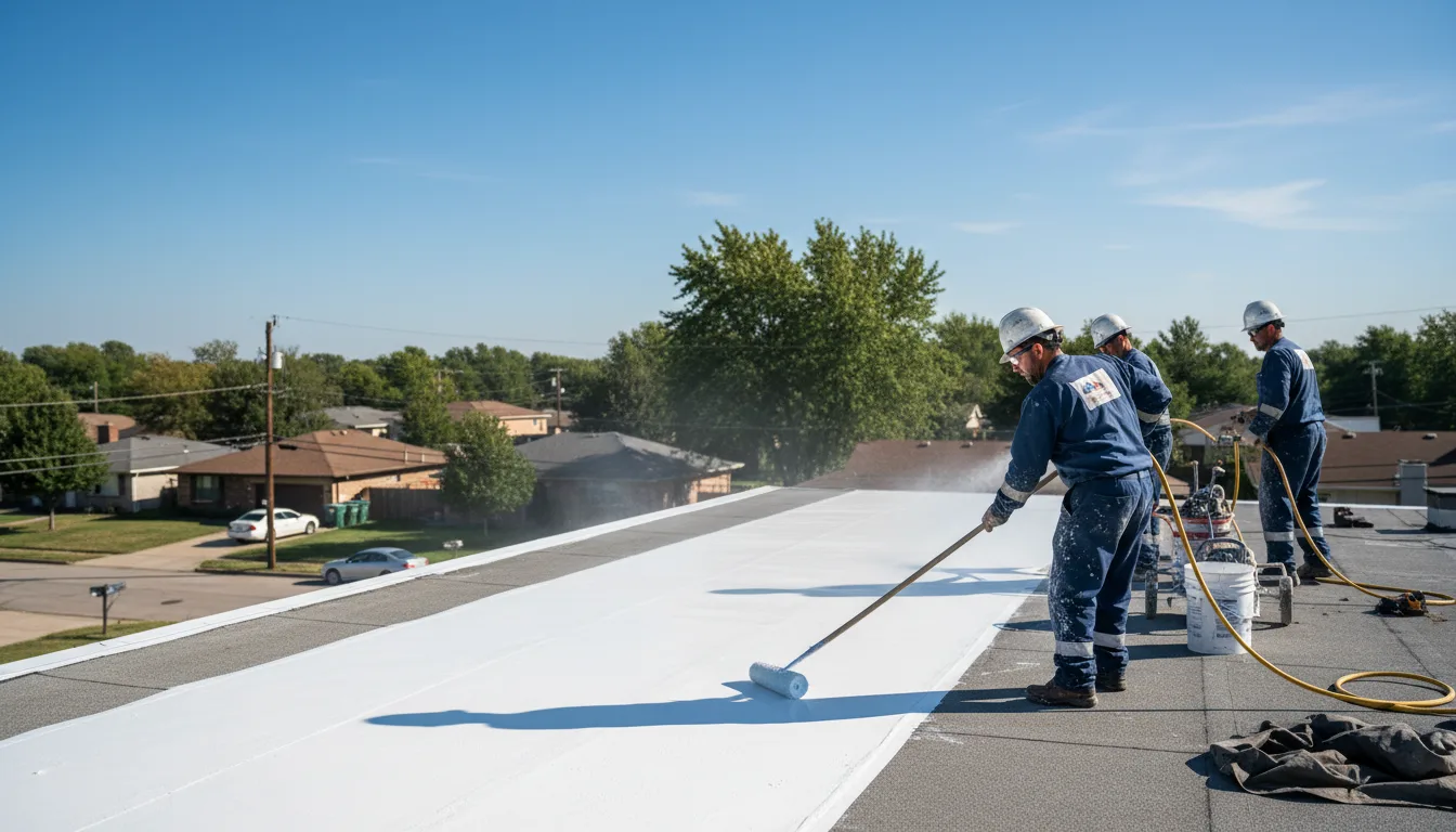 Commercial roof coating in Grandin, MO near me